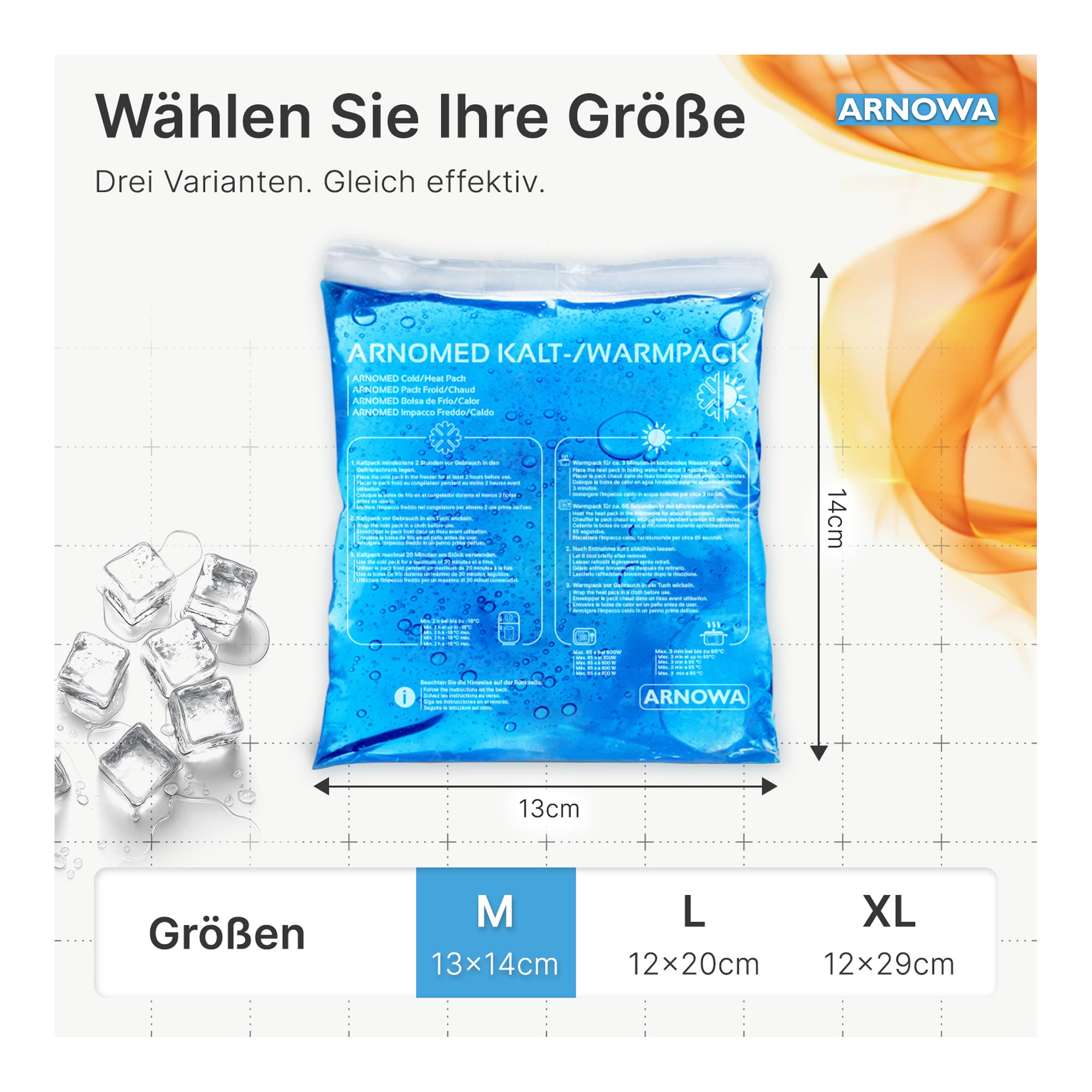 ARNOMED Kalt-/Warmpack, 2 Stück