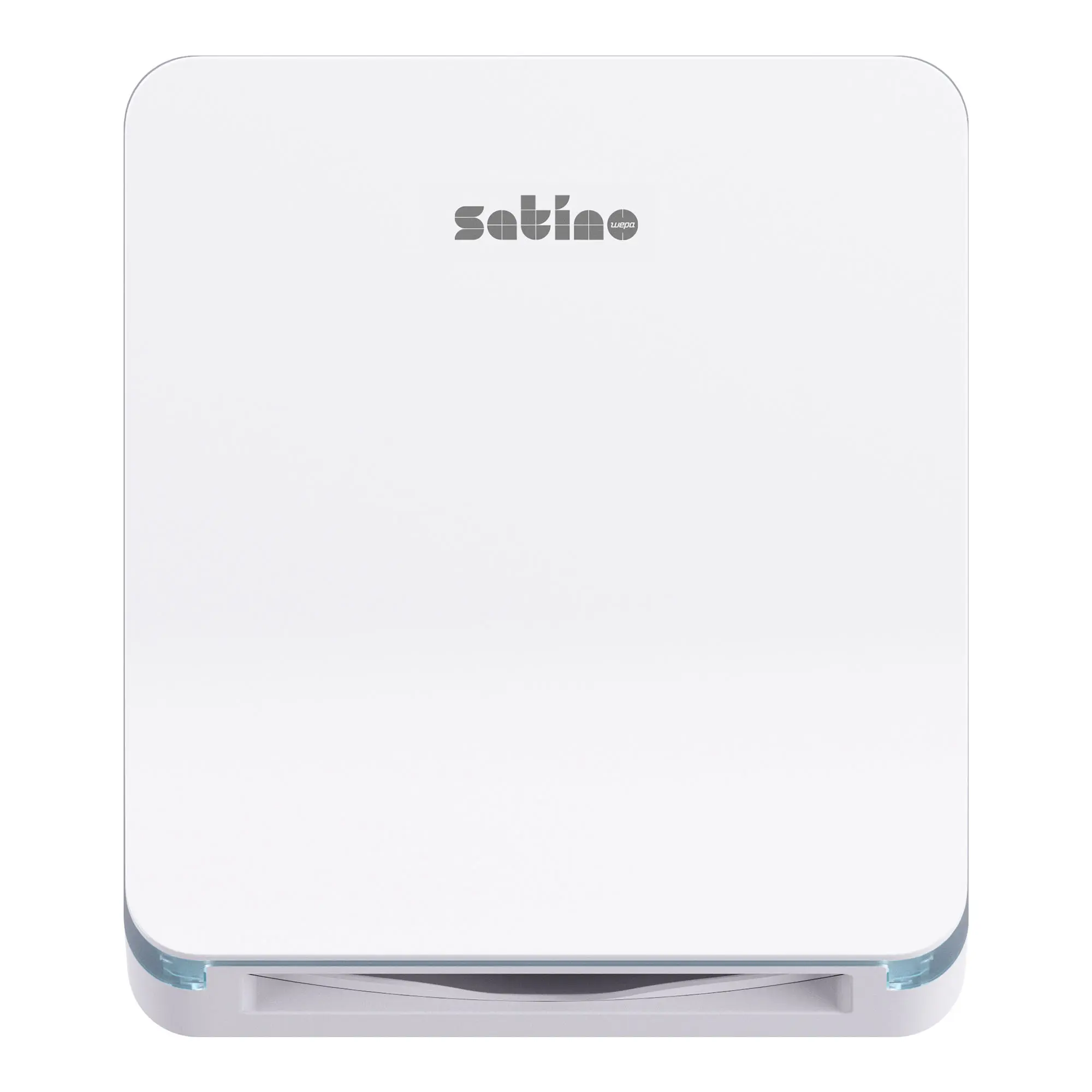 Satino by Wepa HYGINITY Falthandtuchspender S PT3 in Weiß, platzsparender ABS-Kunststoff-Spender für V- und C-Falz-Papierhandtücher, Artikelnummer S PT3