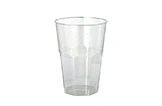 Transparenter Einweg-Kunststoffbecher 0,2 l, stabiler Plastikbecher für Kaltgetränke, stapelbar und vielseitig einsetzbar, Art.-Nr. 0001