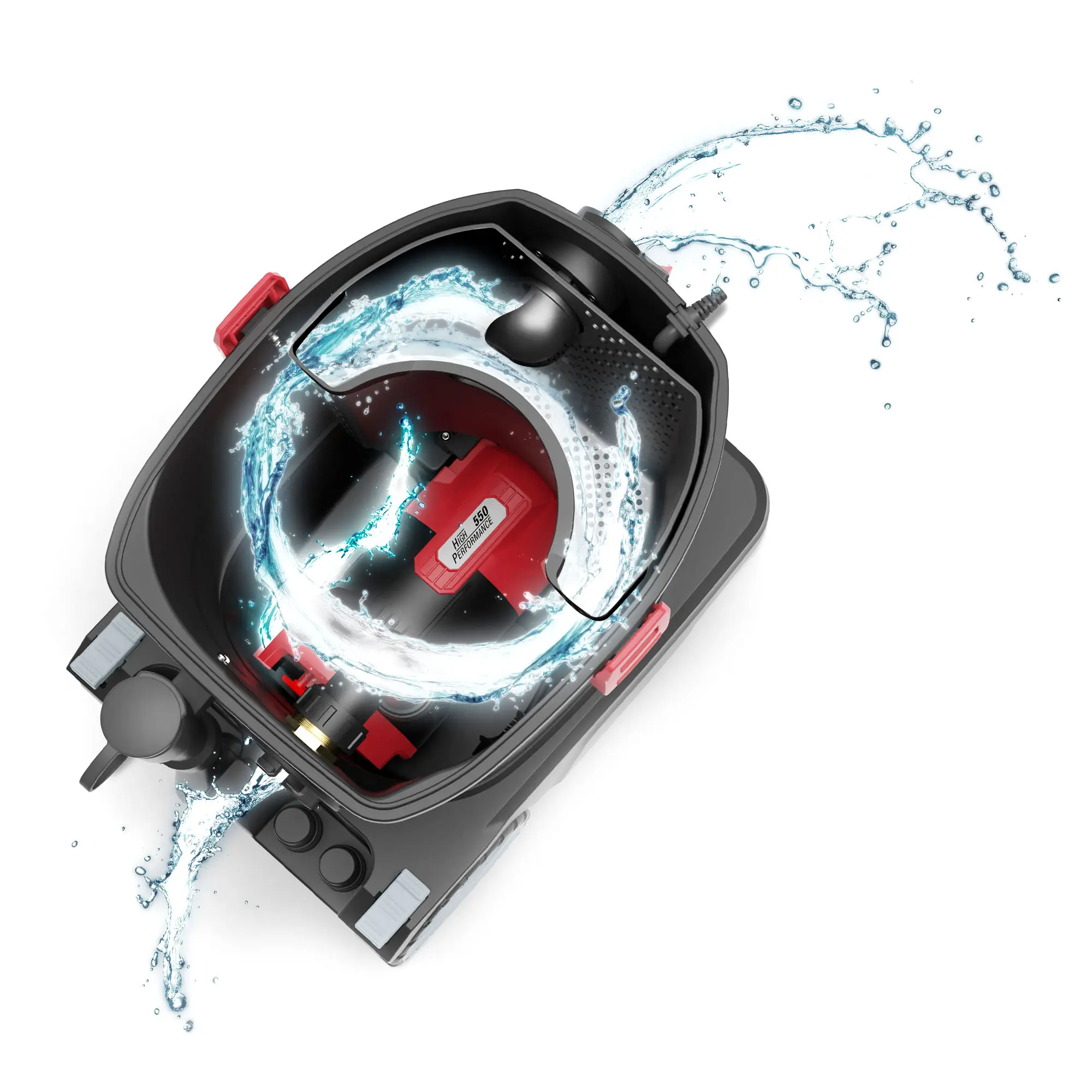 Sprintus HydroX Works Pumpsauger mit integrierter Schmutzwasserpumpe zum Abpumpen großer Wassermengen bei Hochwasser und Wasserschäden, Hersteller Sprintus