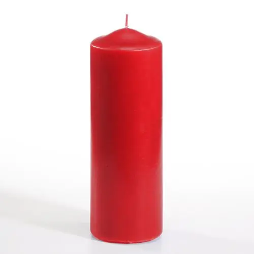 PAPSTAR Stumpenkerze Ø 70 mm, 200 mm rot mit ca. 65 Stunden Brenndauer, RAL-Gütezeichen Kerzen, Artikelnummer 13080