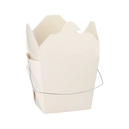 Starpak Snackboxen mit Henkel "ASIA" eckig 470 ml 8,5 cm x 7,5 cm x 5,5 cm weiß, 10 x 30 Stück