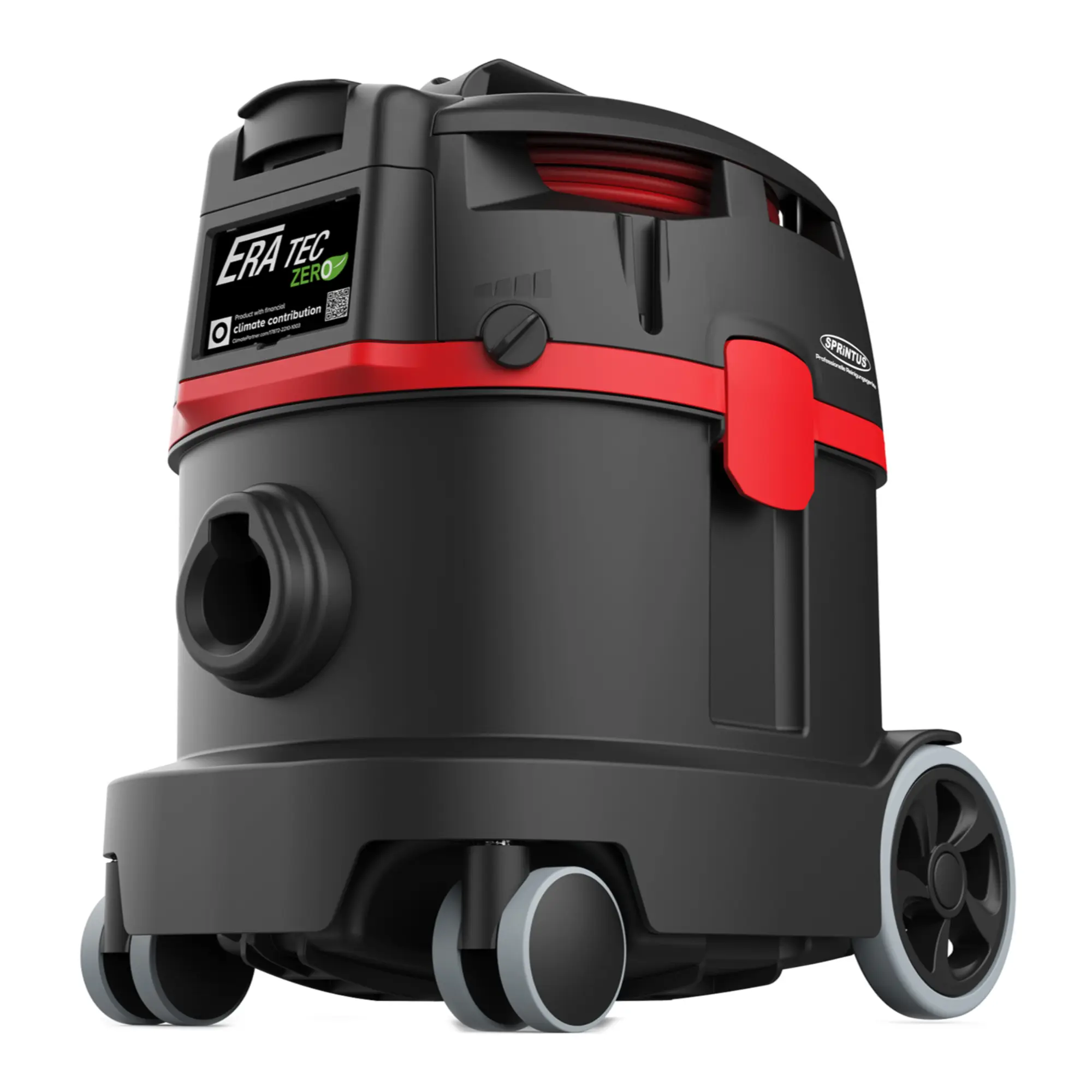 Sprintus Staubsauger ERA TEC ZERO, kompakter Profi-Trockensauger mit HEPA13-Filter, Füllstandsanzeige, Reservefach und USB-Anschluss für hygienische Reinigung in sensiblen Bereichen