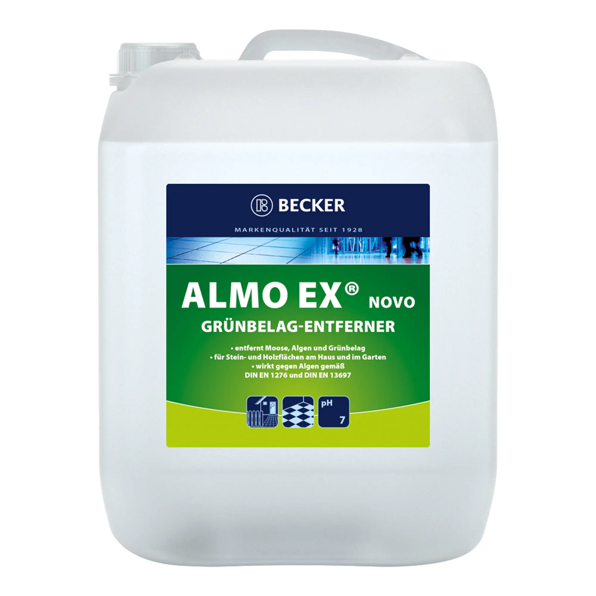 Eilfix Almo-EX Novo Steinreiniger / Algen- und Moosentferner von Eilfix im Kanister, für gründliche Reinigung von Stein-, Holz- und Kunststoffflächen außen
