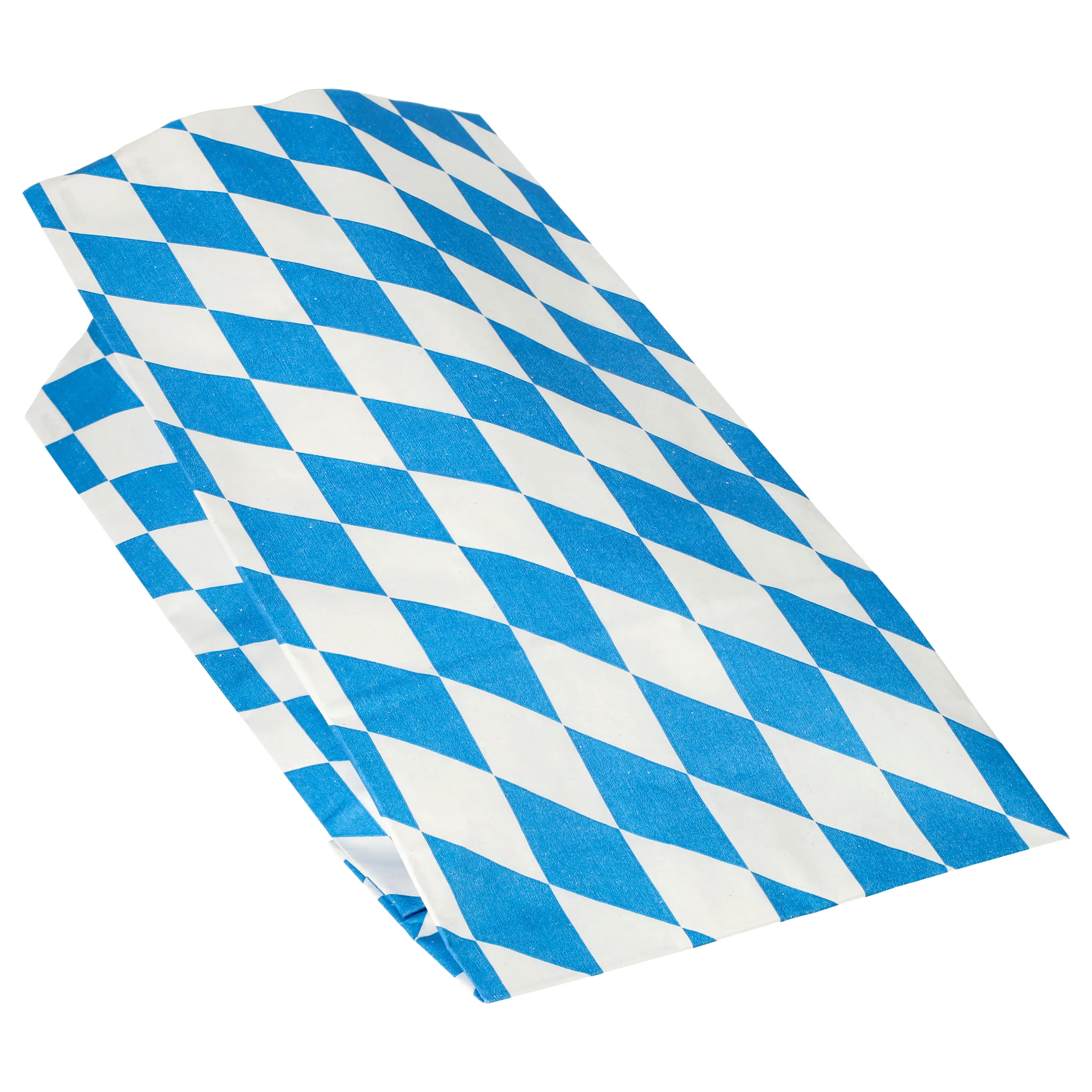 Starpak 100 Hähnchenbeutel, Papier mit Alu-Einlage 28 cm x 13 cm x 8 cm "Bayrisch blau" 1/1
