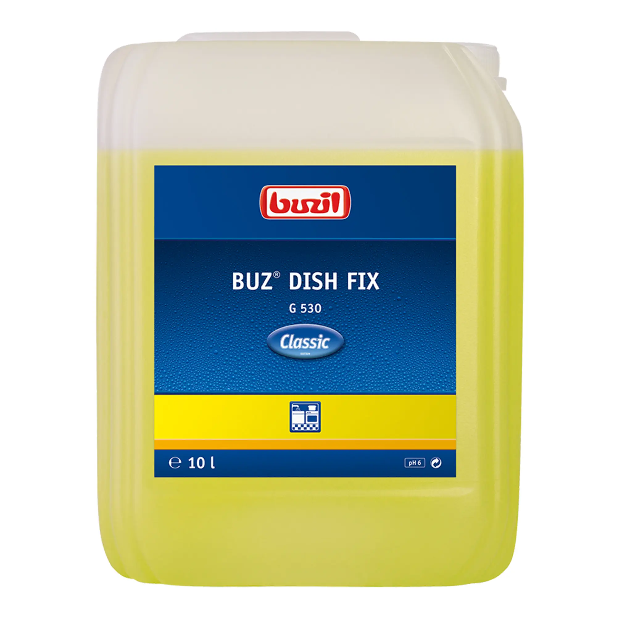 Buzil Buz Dish Fix G530 neutrales Handgeschirrspülmittel 10 Liter Kanister G530-0010RA_1