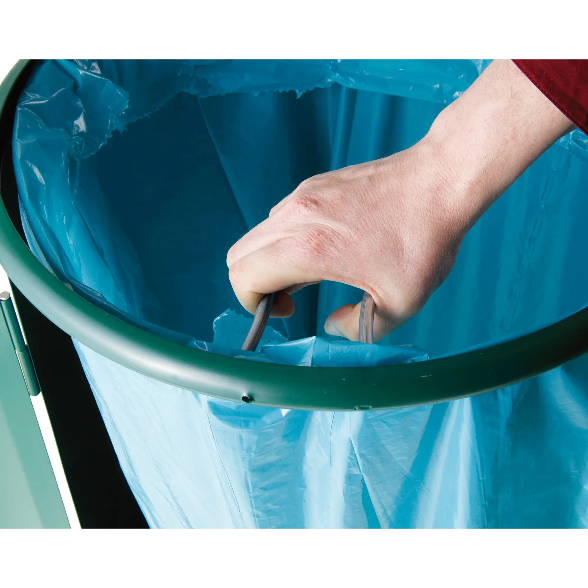 Vepa Bins Beutelhalter mit Metallgehäuse 120 Liter, stabiler Beutelhalterring zum sicheren Fixieren eines 120-Liter-Abfallsacks, wetterfest und feuerbeständig
