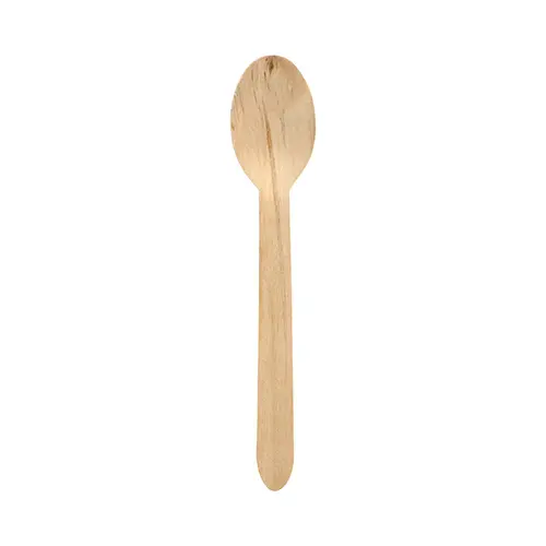 PAPSTAR Löffel Holz "pure" 16 cm aus hellem, FSC-zertifiziertem Birkenholz, splitterfrei polierter Einweg-Holzlöffel, 4 x 250 Stück, Art.-Nr. 89892