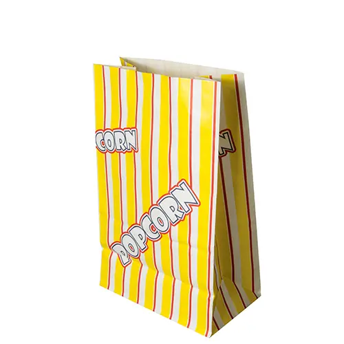PAPSTAR 100 Popcorn Tüten, Pergament-Ersatz 2,5 l 22 cm x 14 cm x 8 cm "Popcorn" fettdicht