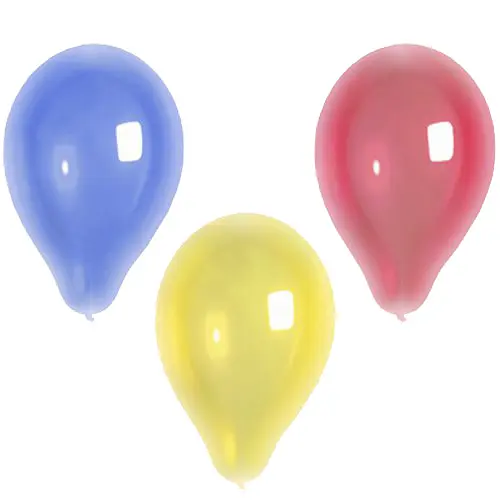 PAPSTAR 10 Luftballons Ø 25 cm farbig sortiert "Crystal"