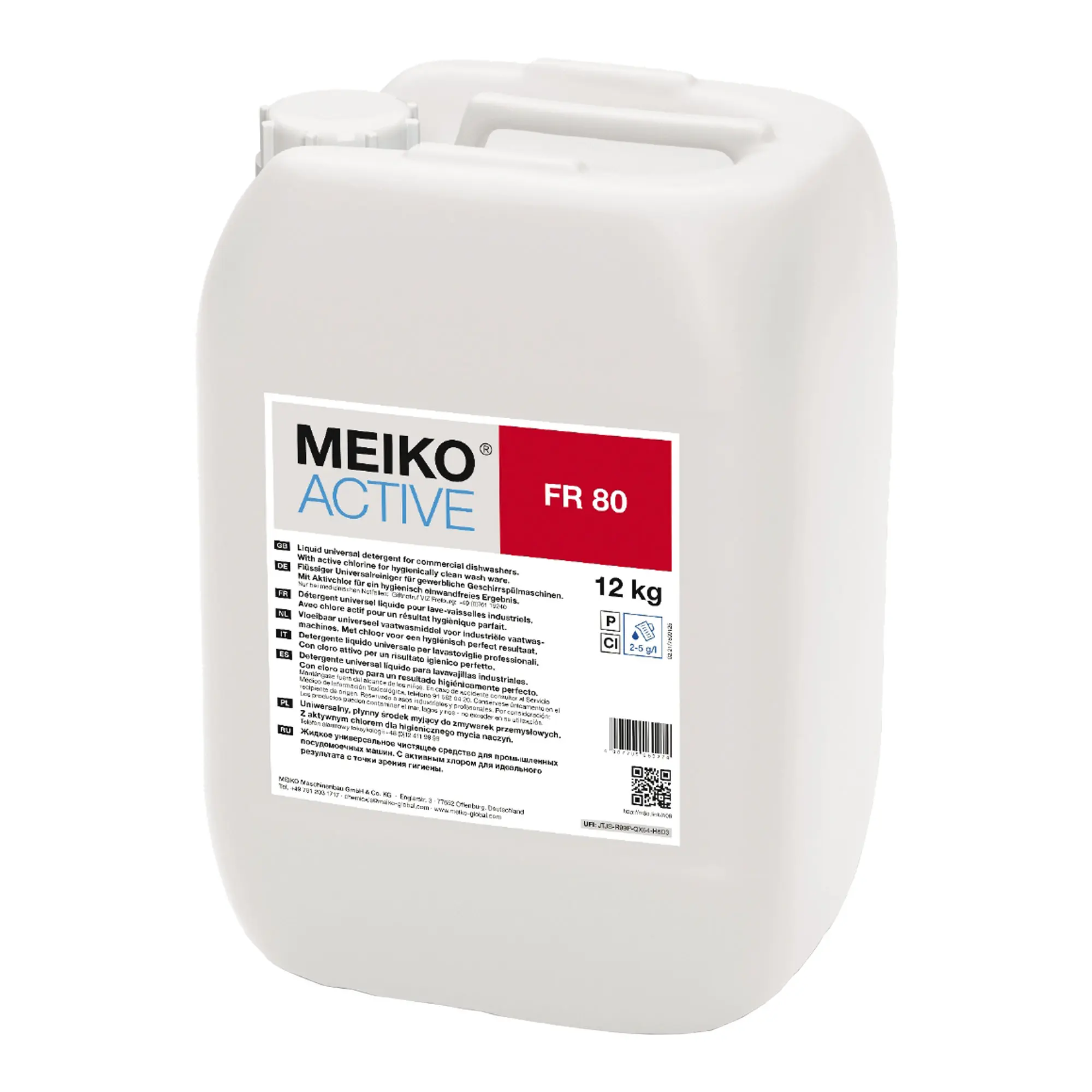 Meiko Active FR 80 flüssiger Universalreiniger für Geschirrspülmaschinen