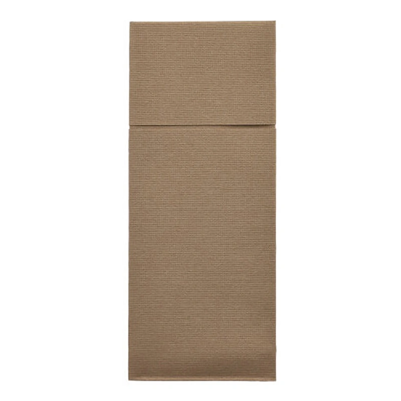 Starpak Bestecktaschen, Airlaid 40 cm x 48 cm taupe "Premium" mit Besteckfalz