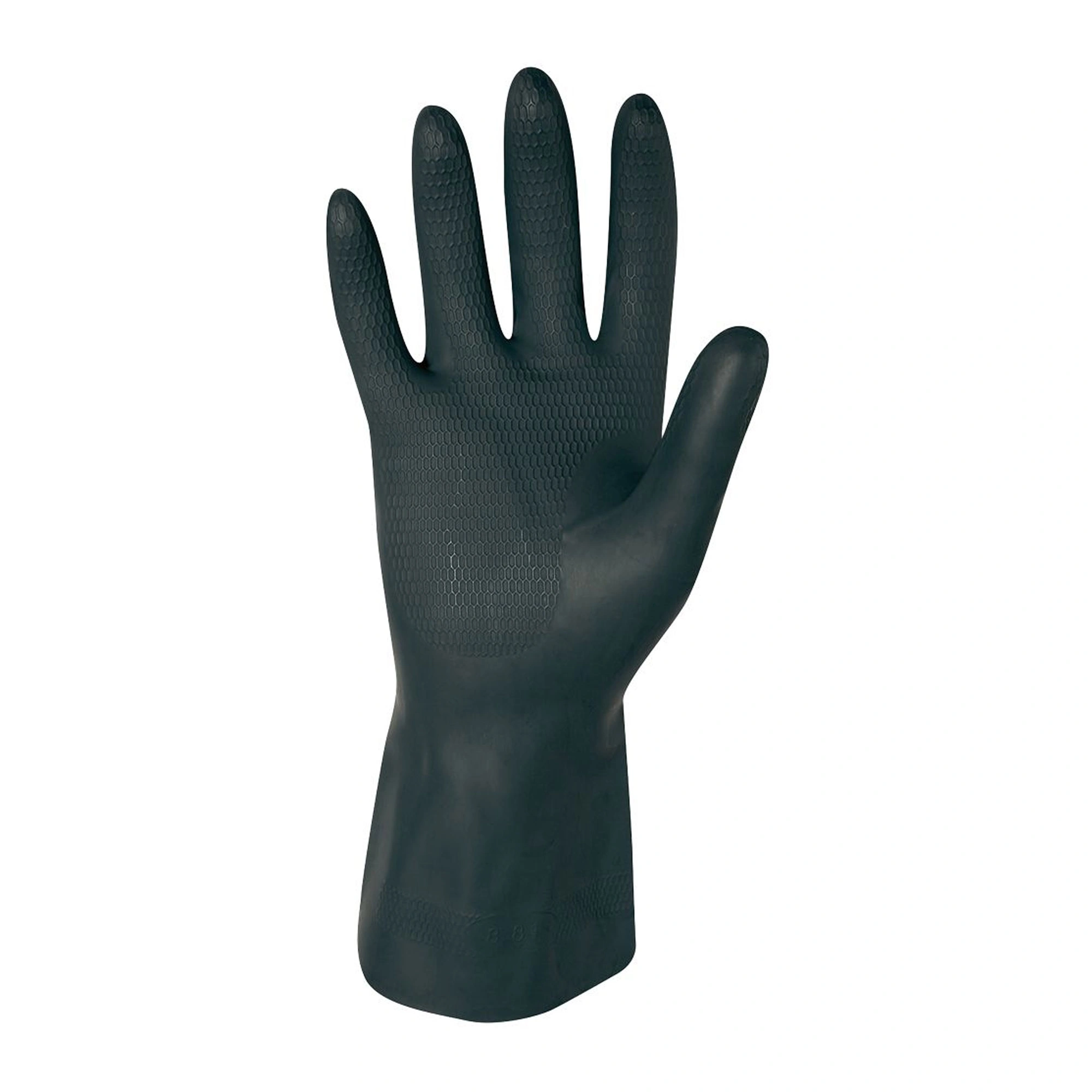 Stronghand Freeman 0455 Chemikalienschutzhandschuhe mit Latex-Beschichtung schwarz, VE 144 Paar