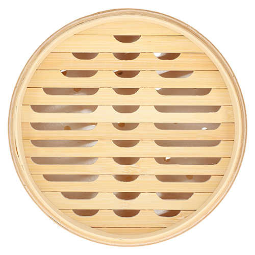 PAPSTAR Dampfgarer Bambus "ASIA" Ø 25 cm, 16 cm 3-teilig, 4 x 1 Stück