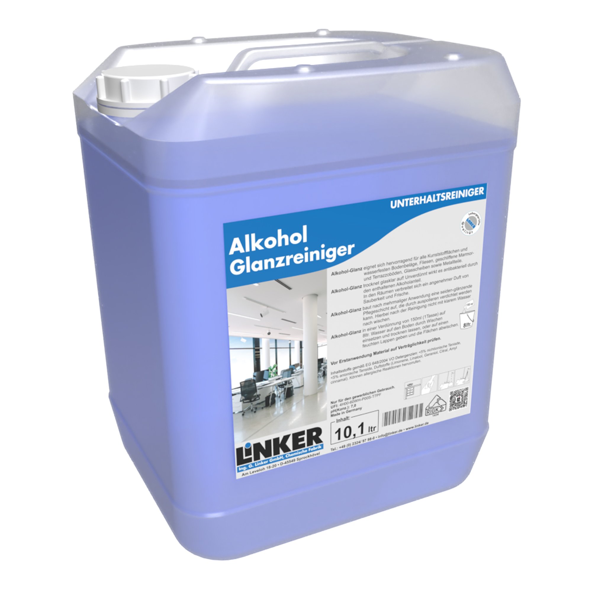Linker Alkoholglanzreiniger blau 10 Liter Kanister 1002-10_1