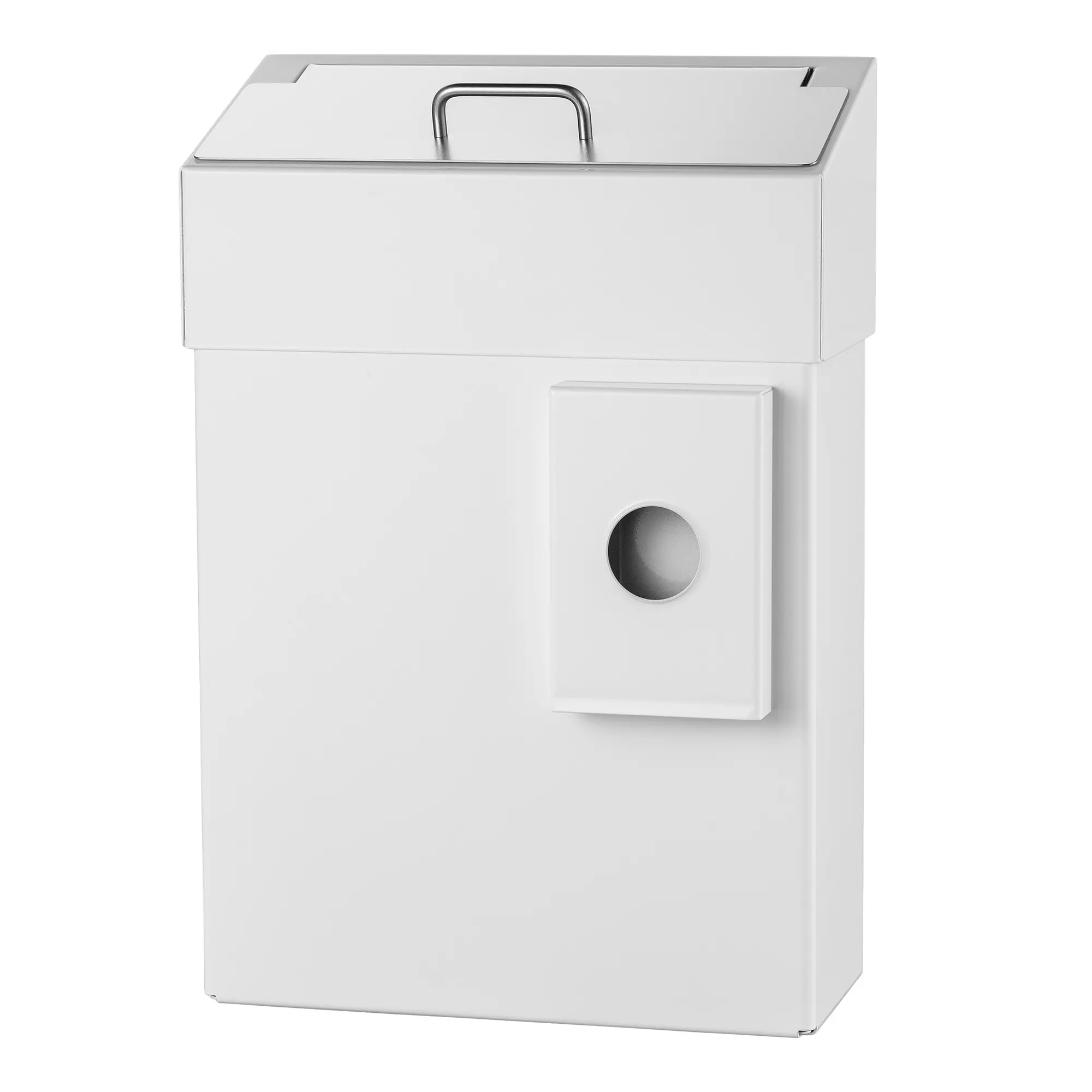MediQo-line Hygiene-Abfallbehälter 10 Liter Hygienebeutelhalter MQHB10 weiß Hygienebeutelaufsatz 8255