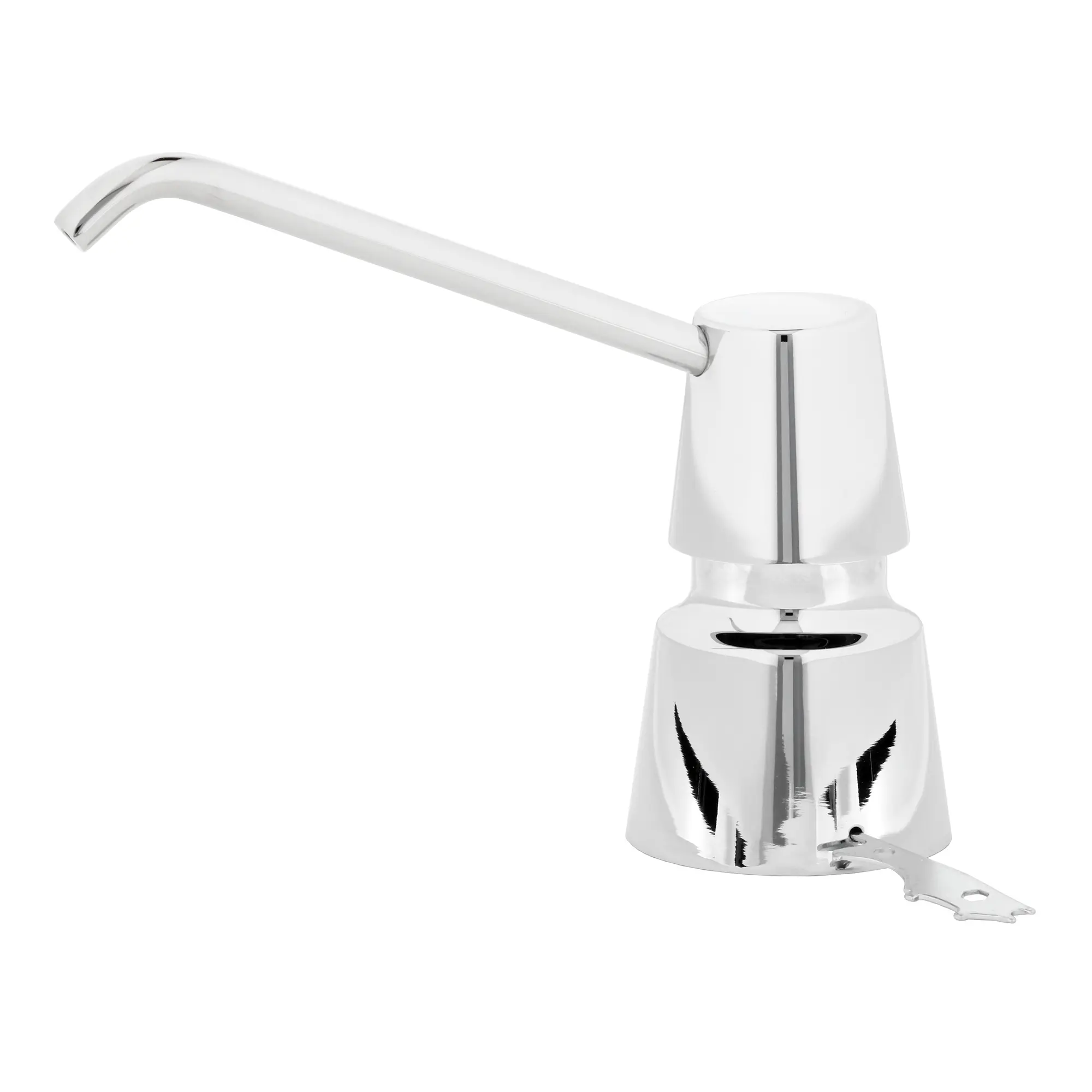 Bobrick B-8231 Schaumseifenspender zur Waschtischmontage 600 ml aus verchromtem Edelstahl mit langem Auslaufhahn und Spezialschlüssel, Artikelnummer B-8231