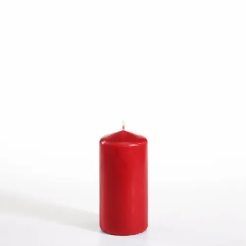 Starpak Stumpenkerze Ø 50 mm, 100 mm rot von PAPSTAR, rote Qualitäts-Stumpenkerze mit ca. 20 Stunden Brenndauer, Artikel 13431