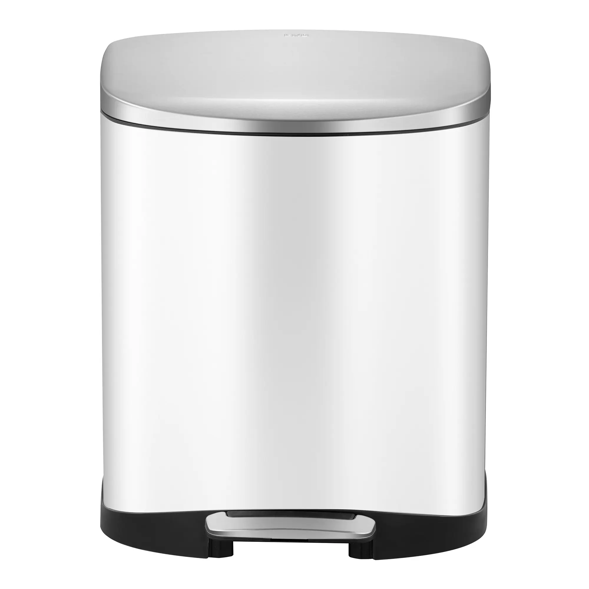 EKO Della Tretmülleimer Edelstahl 6 Liter mit Anti-Fingerabdruckbeschichtung, Fußpedal und herausnehmbarem Inneneimer, Art.-Nr. EKO-DELLA-6L