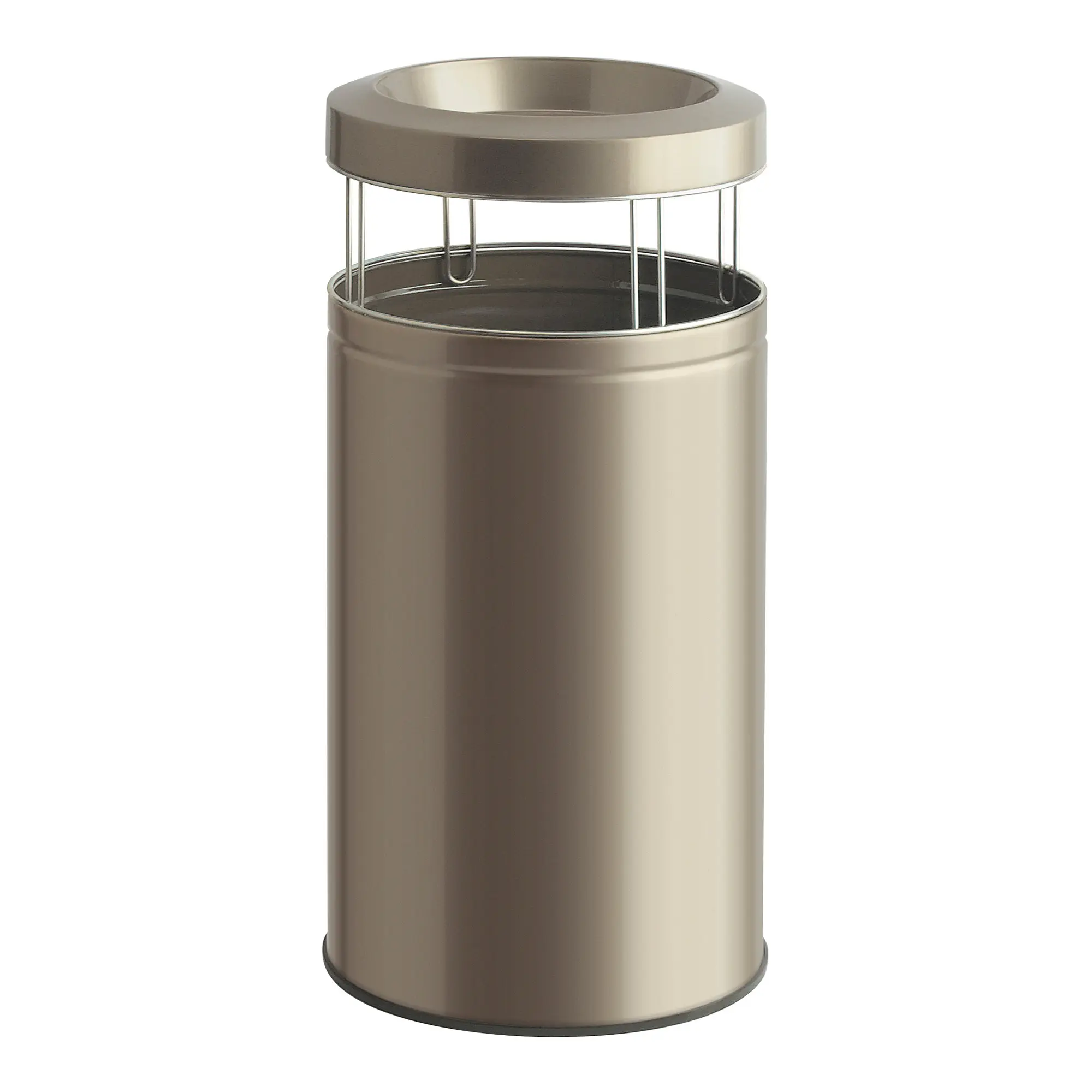 Wesco Big Ash Abfallbehälter 120 Liter Aschenbecher neusilber 19129609_1