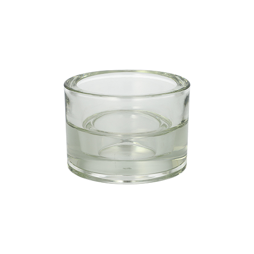 PAPSTAR GALA Basic Kerzenhalter Glas Ø 8,2 cm, 5,7 cm klar "2in1" für Teelichte und Maxilichte