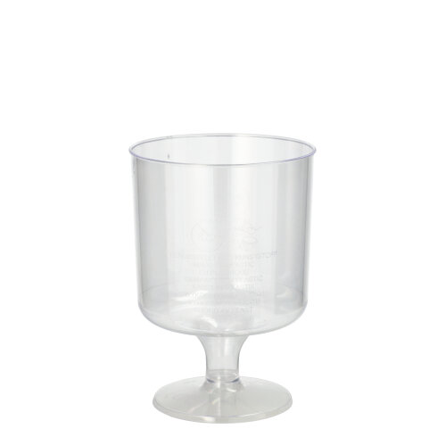 Starpak 10 Stiel-Gläser für Rotwein, PS 0,2 l Ø 7,2 cm, 10 cm glasklar einteilig