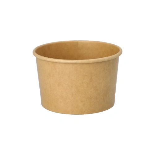 Starpak Eisbecher, Pappe rund 200 ml Ø 9,5 cm, 6 cm braun von PAPSTAR, lebensmittelechter, stabiler und auslaufsicherer Becher für Eis, Frozen Yogurt und Desserts, 20 x 50 Stück