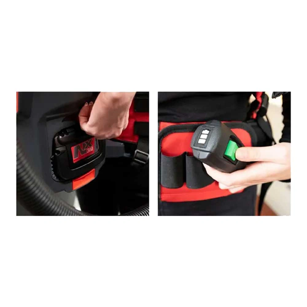 Numatic RSB150NX Batterie-Rucksacksauger mit Ladegerät, ohne Akku