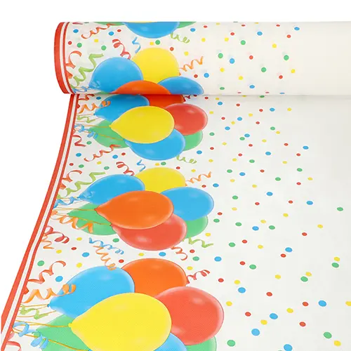 Starpak Tischdecke, stoffähnlich, Vlies "soft selection plus" 40 m x 1,18 m "Lucky Balloons"