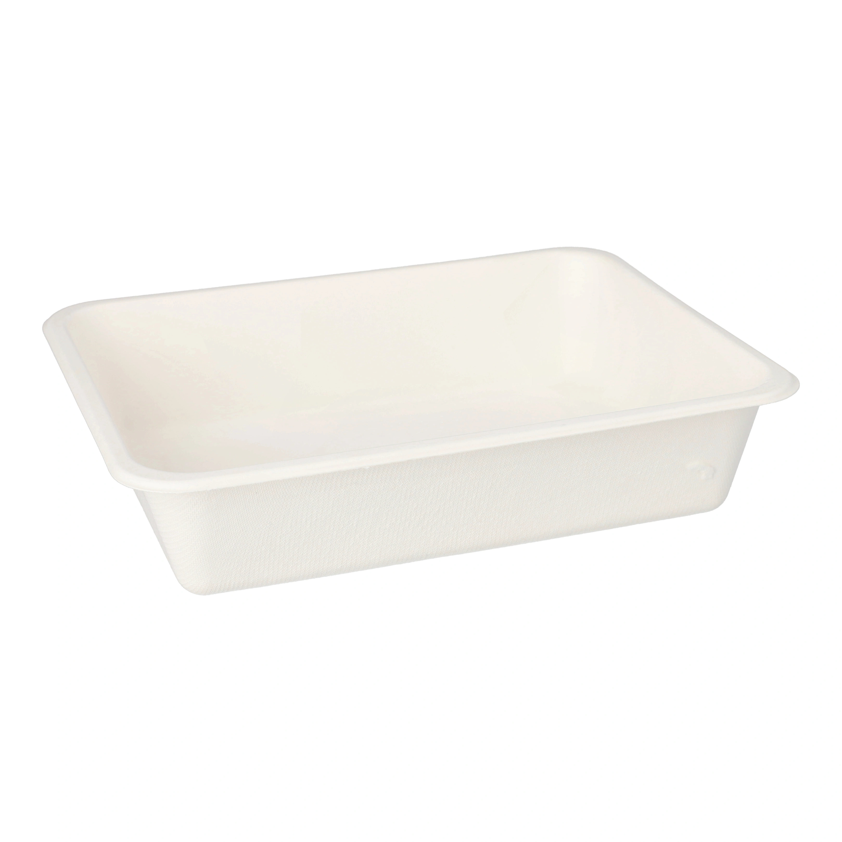 PAPSTAR Siegelschalen Zuckerrohr ungeteilt 1300 ml 4,9 cm x 22,7 cm x 17,8 cm, 6 x 50 Stück