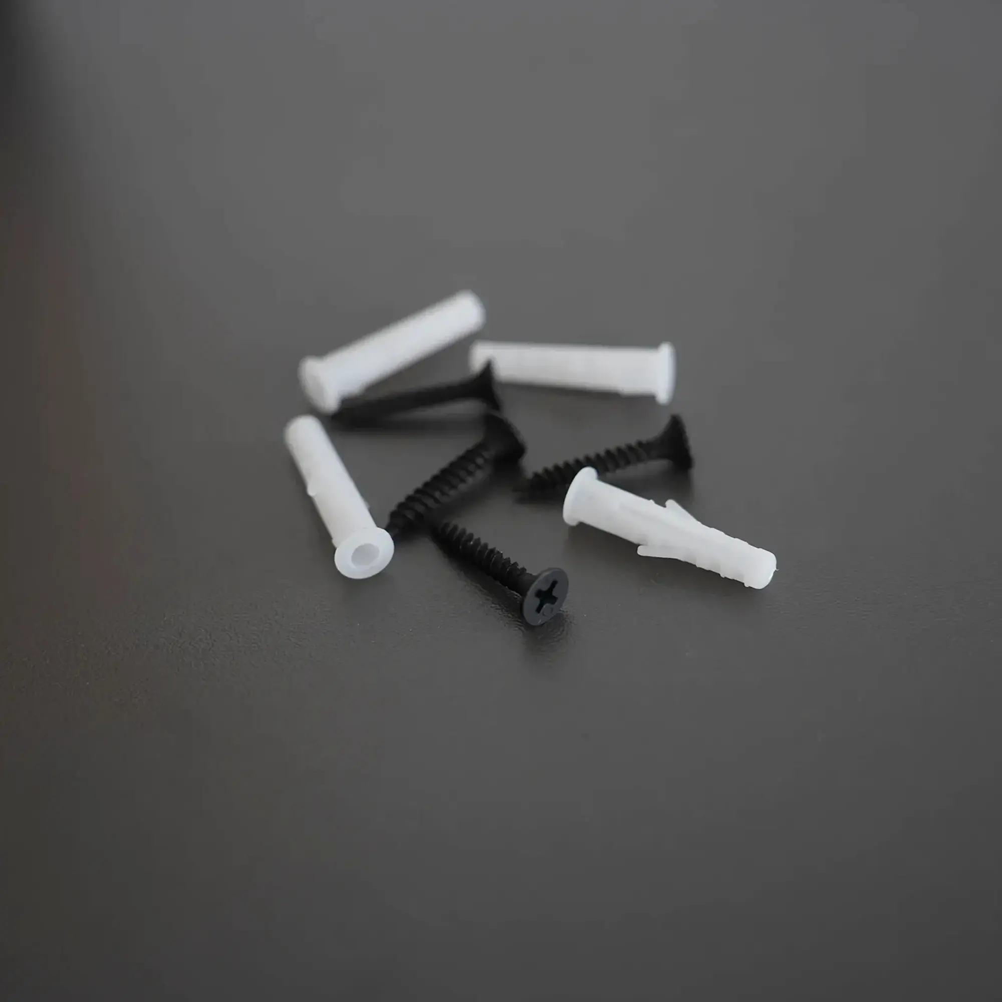 SEMYtop Maxi Jumbo Toilettenpapierspender für 2 Rollen bis Ø 23 cm, mitgeliefertes Montagematerial mit schwarzen Schrauben und weißen Dübeln für die Wandbefestigung