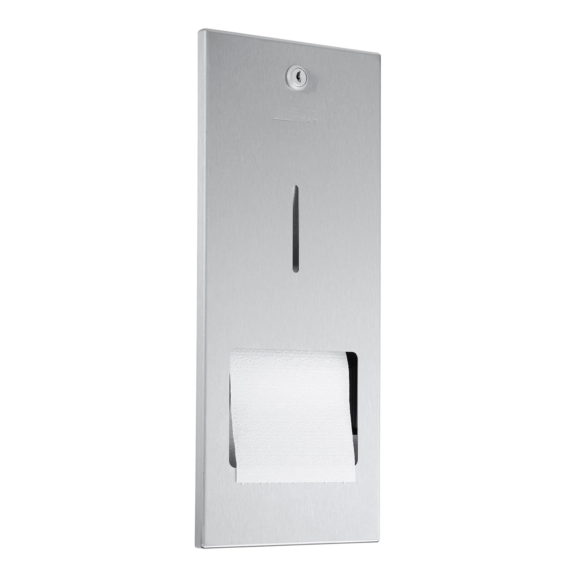 Wagner EWAR WP 167 Toilettenpapierhalter für 2 Rollen zur Unterputzmontage