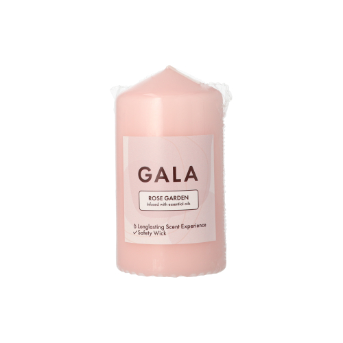 PAPSTAR "GALA" Duft-Stumpenkerze Ø 58 mm, 110 mm rose - Rose Garden, 6 x 1 Stück