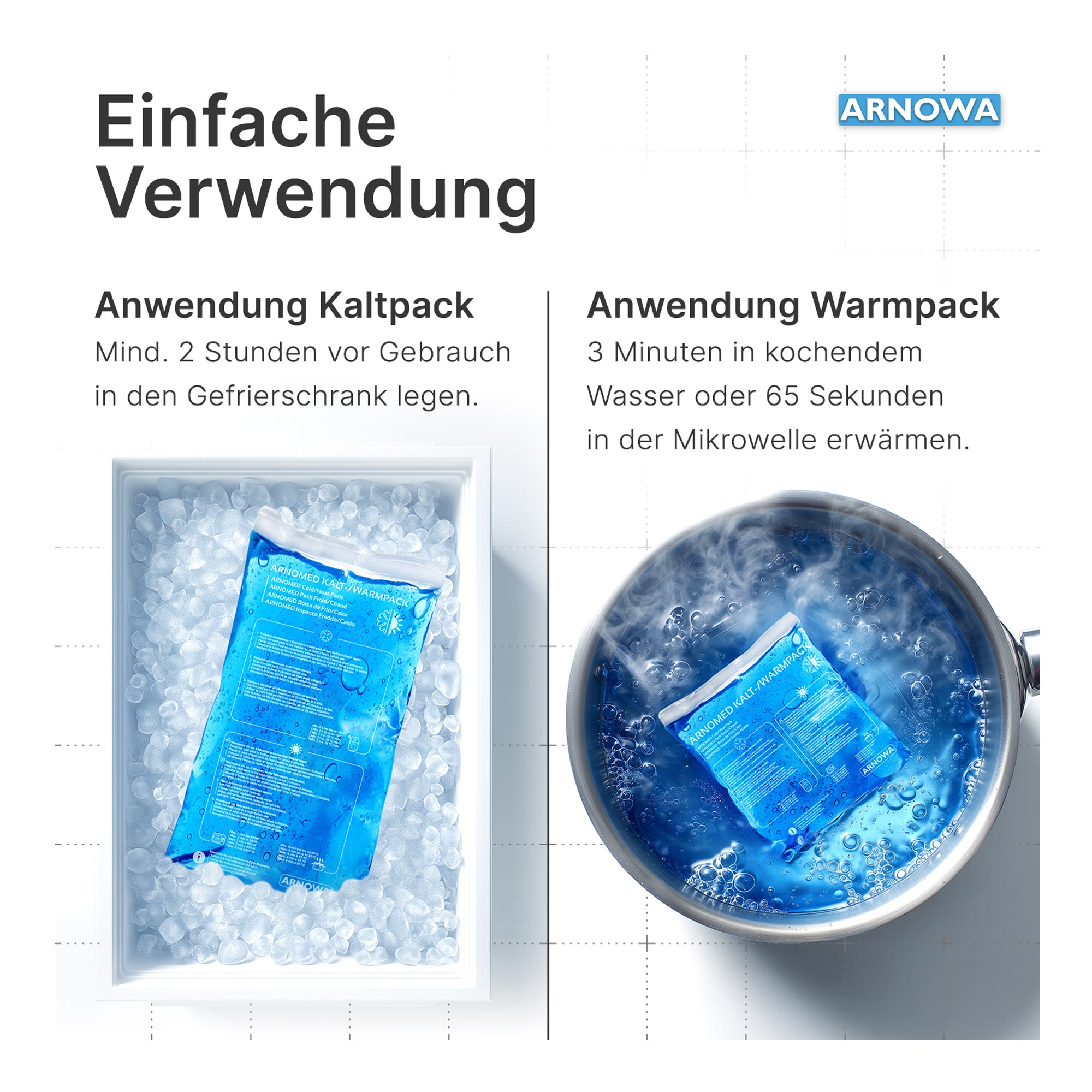 ARNOMED Kalt-/Warmpack, 2 Stück