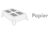 Papier-Tischdecke für Gastronomie, Buffet und Veranstaltungen, rechteckig, Einweg