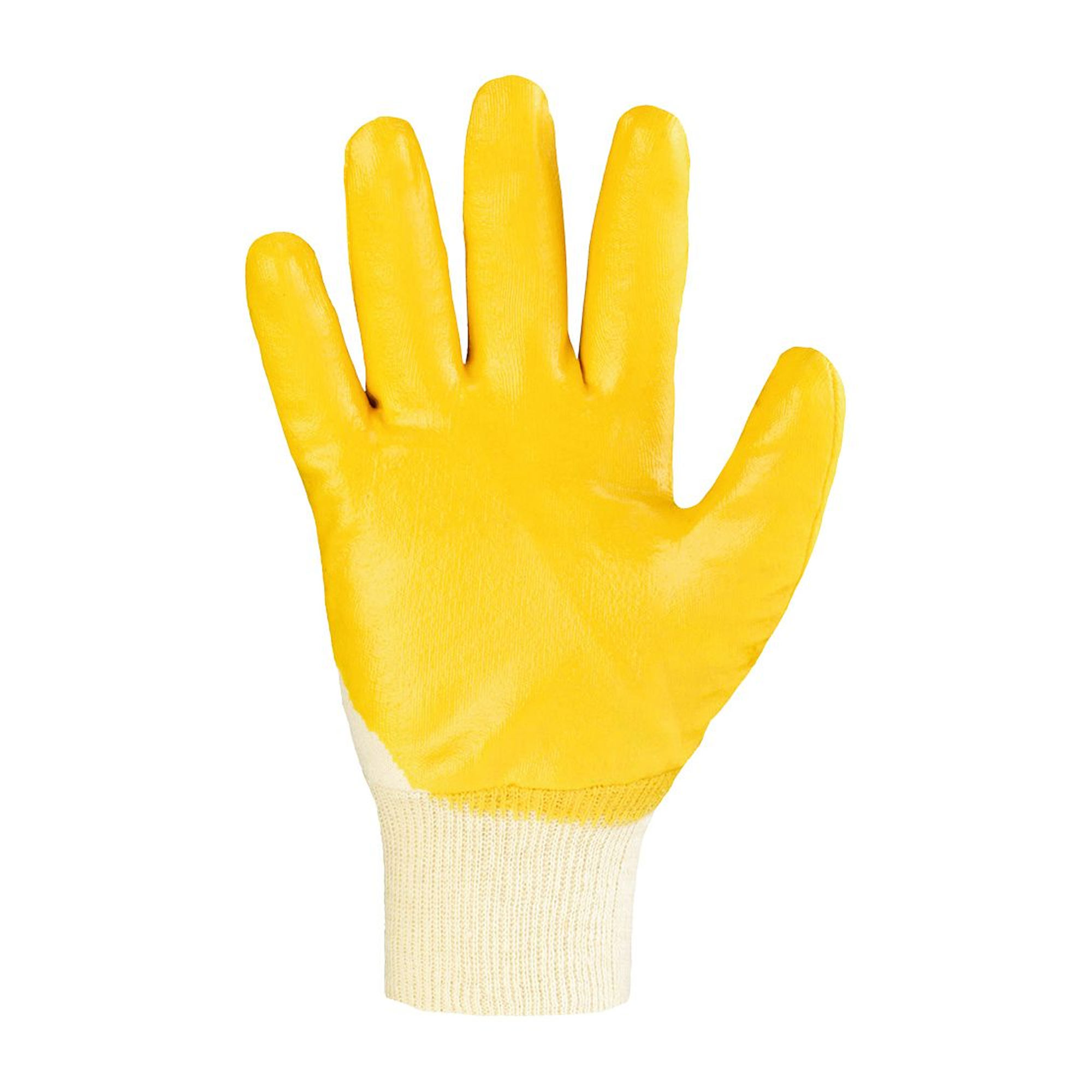 Stronghand Yellowstar 0550 Arbeitshandschuhe mit Nitril-Beschichtung natur/gelb, VE 144 Paar