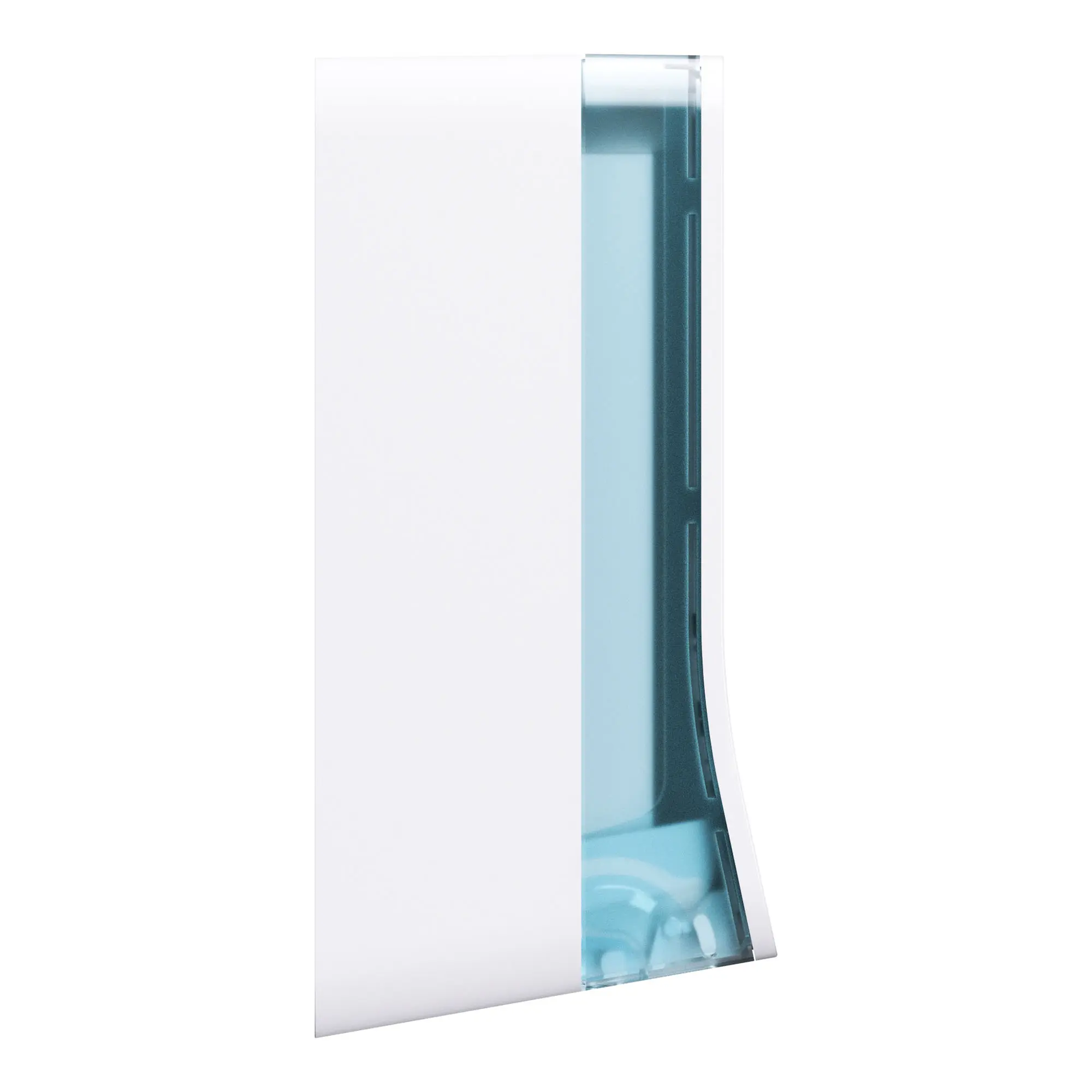 Satino by Wepa HYGINITY Falthandtuchspender S PT3 in Weiß mit umlaufendem Sichtfenster, kompakter ABS-Spender für V- und C-Falz-Handtuchpapier