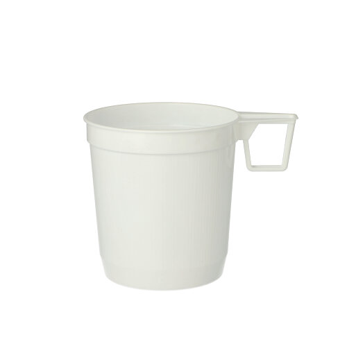 Starpak 40 Kaffeetassen, PS 0,25 l Ø 8 cm, 8,5 cm weiß