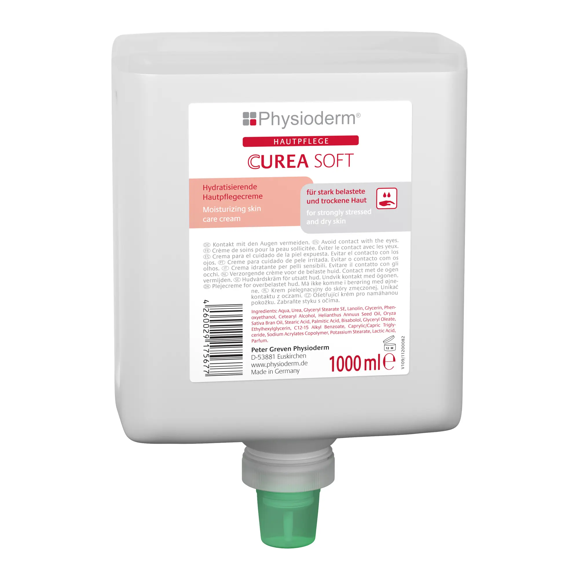 Physioderm Curea Soft Hautpflegecreme 1 Liter Neptune-Flasche 14011004_1