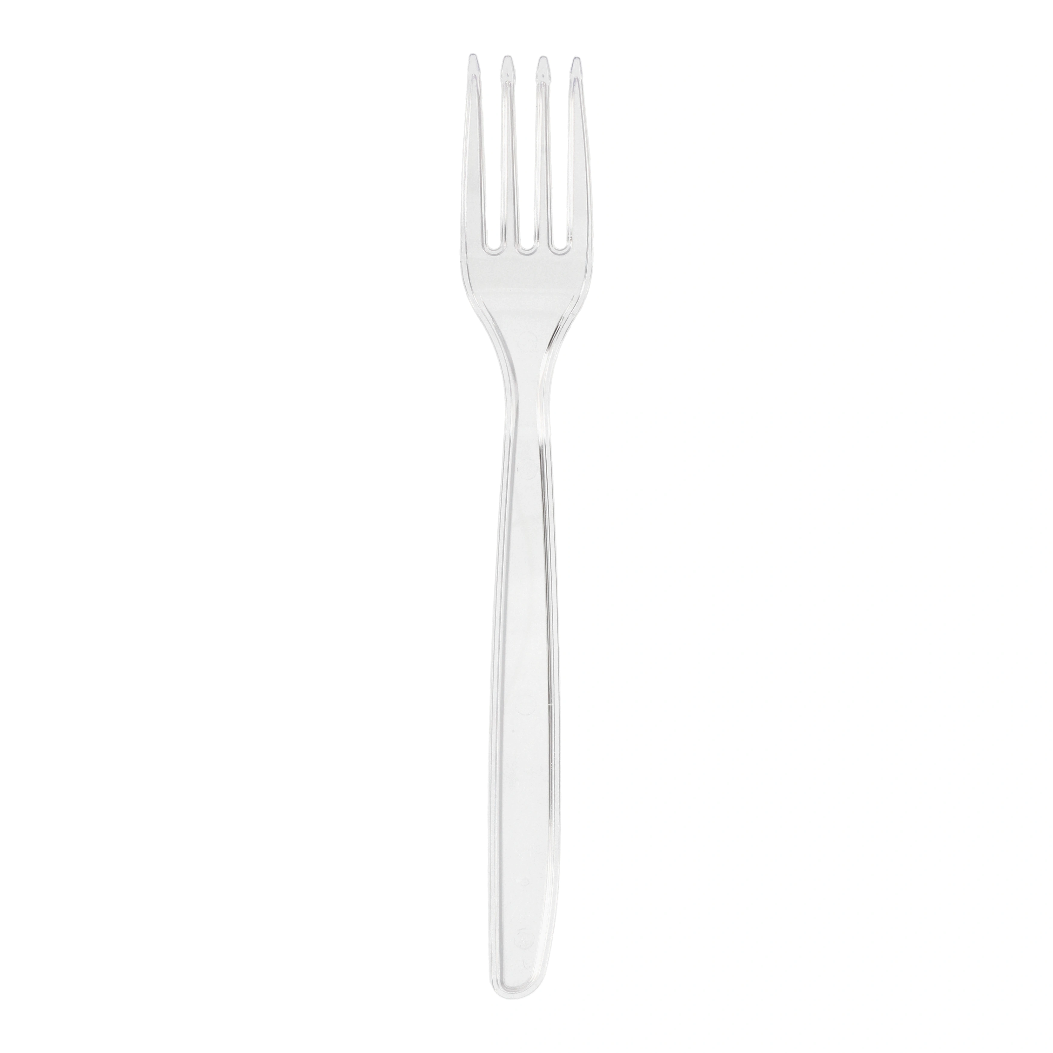 Starpak Mehrweg-Gabeln 18,5 cm transparent, 20 x 50 Stück von PAPSTAR – wiederverwendbare, lebensmittelechte Polystyrol-Gabel für Gastronomie, Kantinen und Schulen