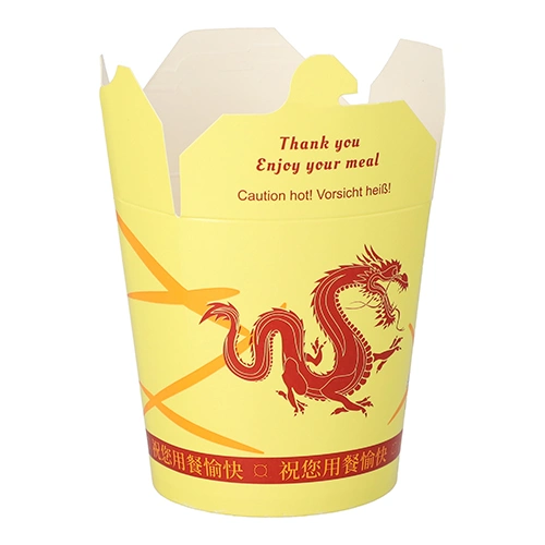 Starpak Snackboxen "ASIA" rund 550 ml 9,7 cm x 8,6 cm x 7,4 cm "Dragon", 10 x 50 Stück