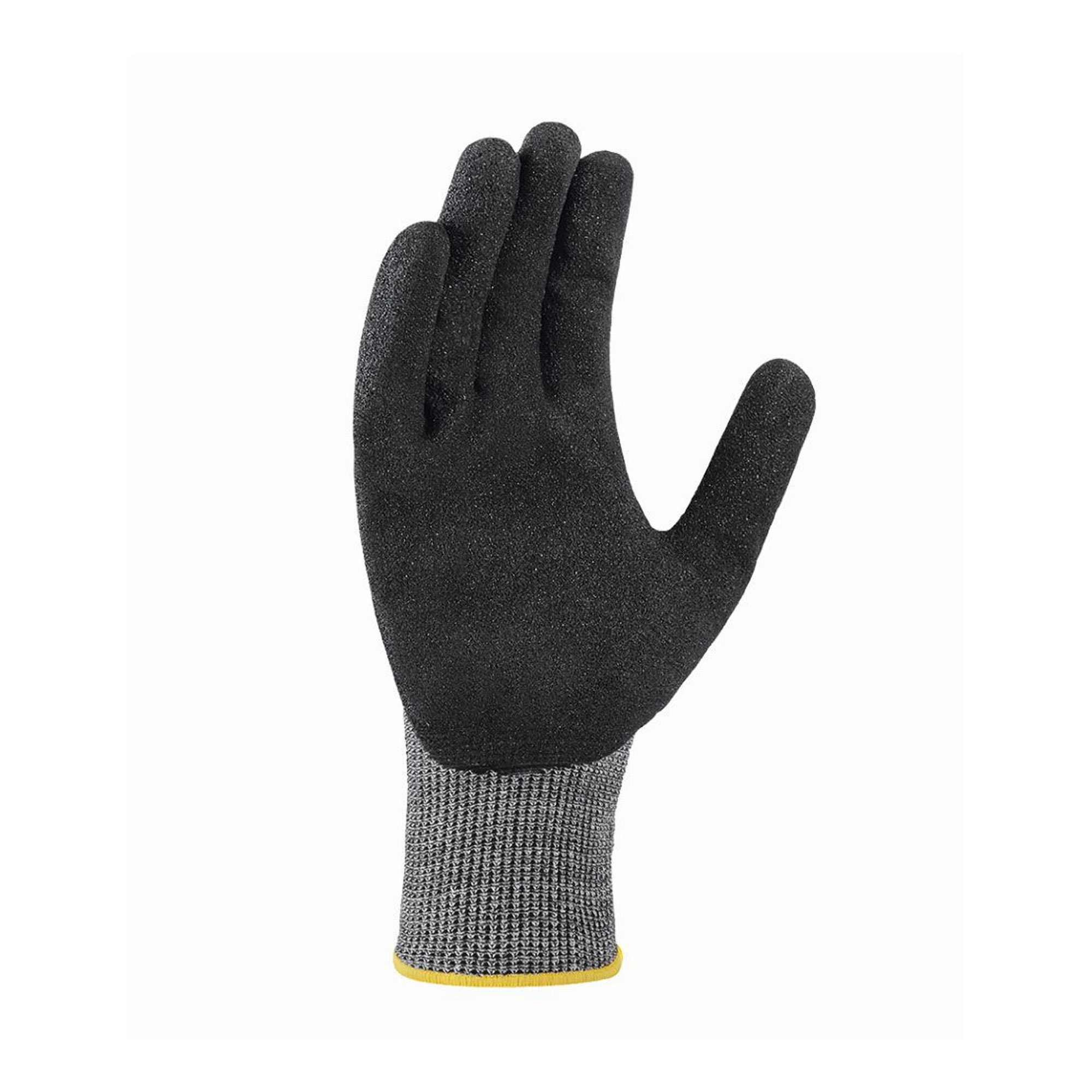 teXXor 2424 Schnittschutz-Strickhandschuhe mit Nitril-Beschichtung grau/schwarz, VE 144 Paar