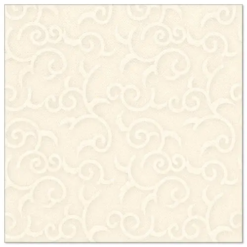 PAPSTAR Servietten ROYAL Collection 1/4-Falz 40 cm x 40 cm champagner Casali, stoffähnliche Premium-Serviette mit geschwungenem Ornamentmuster, ideal für festliche Tischdekoration