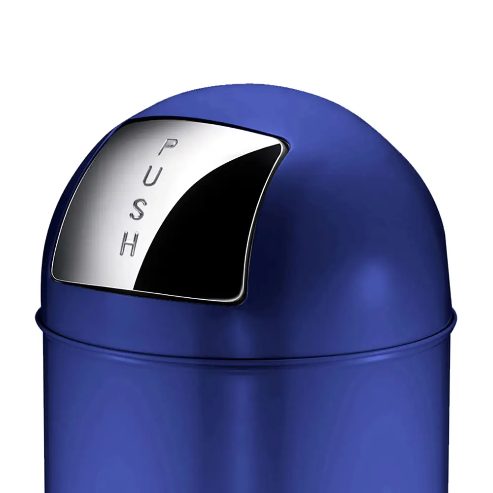 EKO Pushcan Abfallbehälter 40 Liter blau Pushklappe 31022977