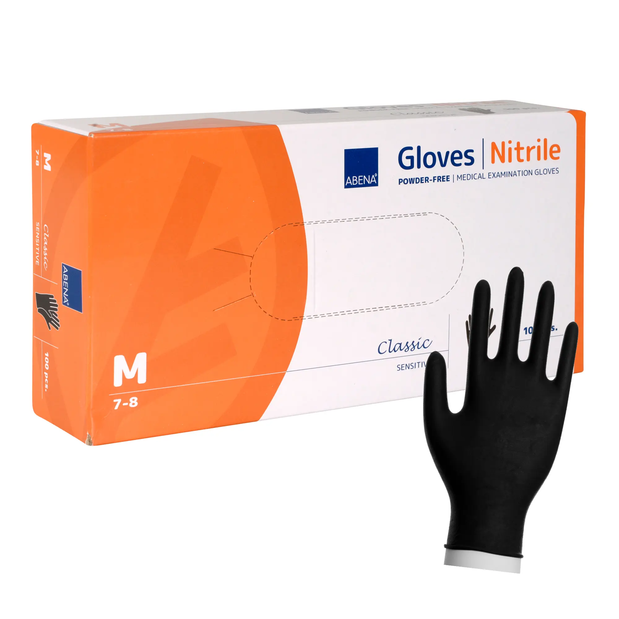 ABENA Nitril-Handschuhe schwarz, ungepudert 100 Stück M 290483_1