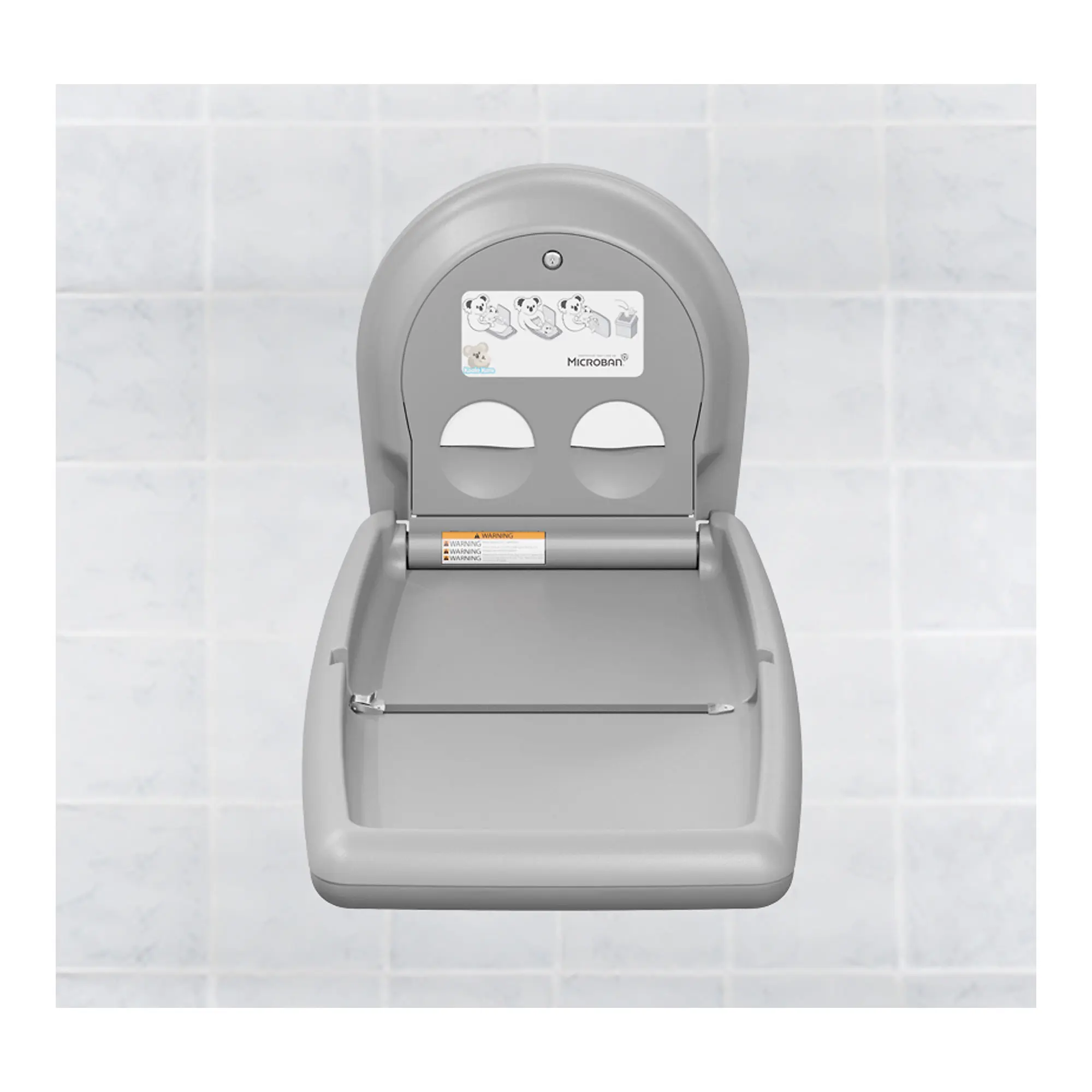 Koala Kare KB301-SS Vertikaler Babywickeltisch mit Edelstahlfront