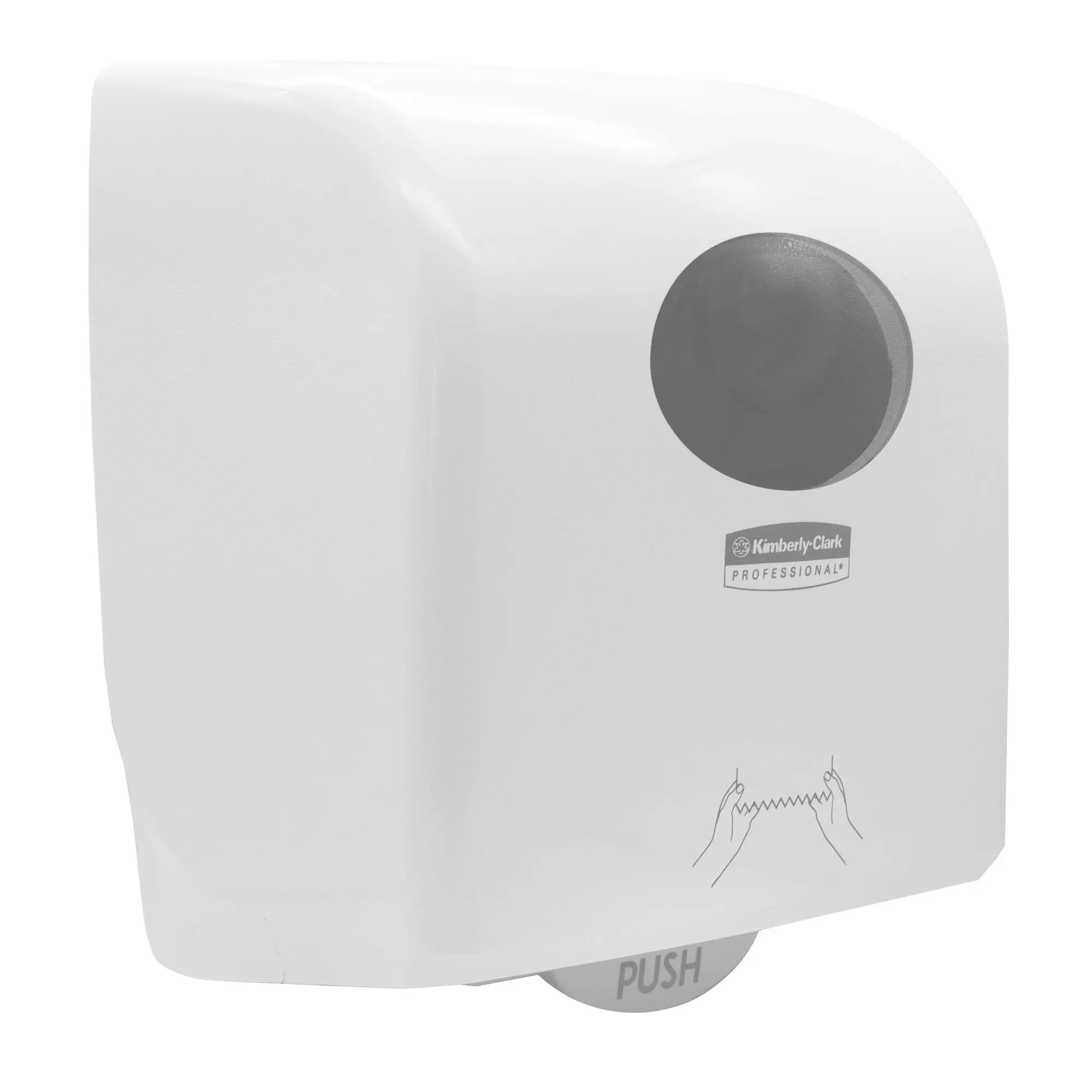 Kimberly-Clark Aquarius 7955, 7956 Slimroll Rollenhandtuchspender, schlanker Wandspender für Rollenhandtücher in Waschräumen mit hoher Besucherfrequenz, Artikel 7955-7956