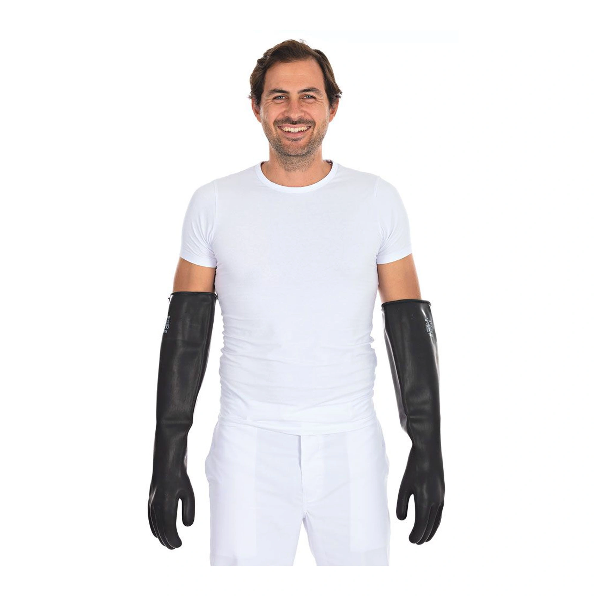 Hygostar Work Chemikalienschutzhandschuhe schwarz, VE 12 Paar