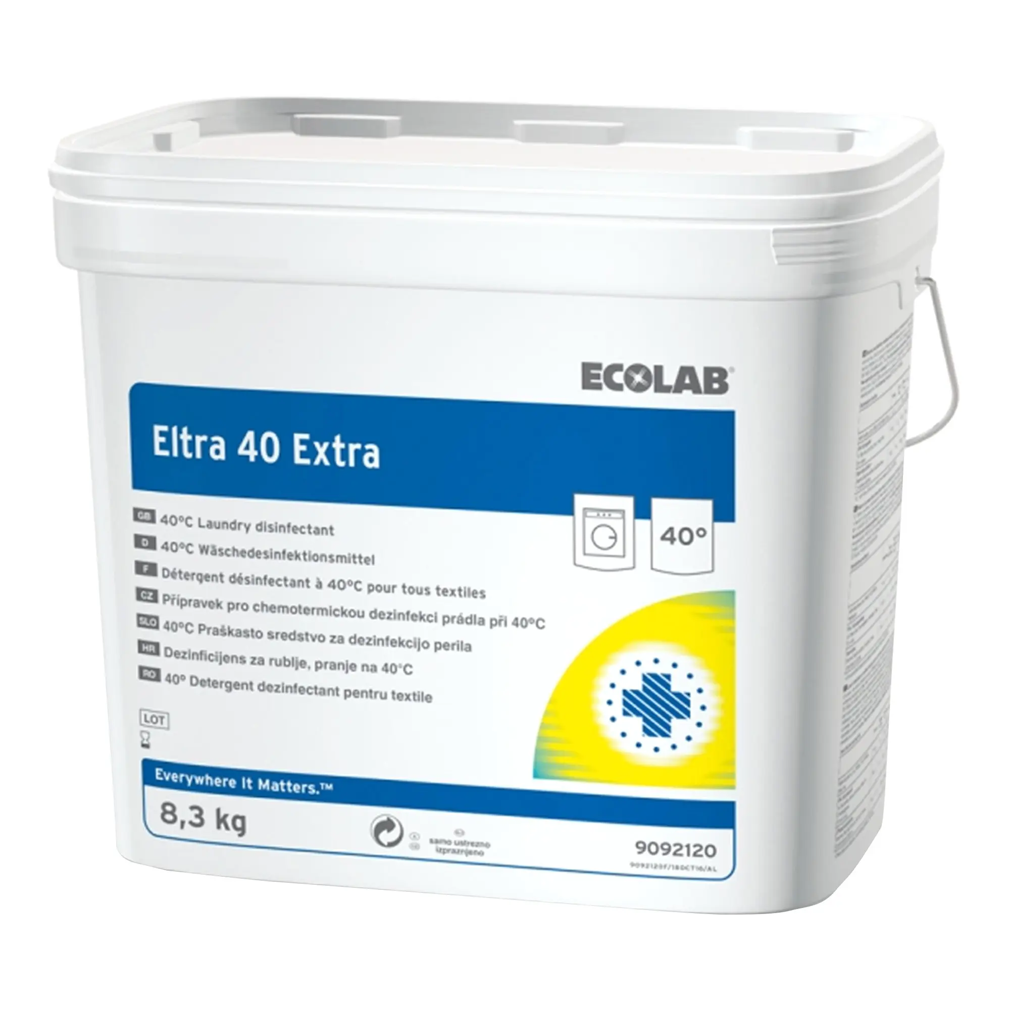 Ecolab Eltra 40 Extra Desinfektionswaschmittel 8,3 kg Eimer 9092120_1