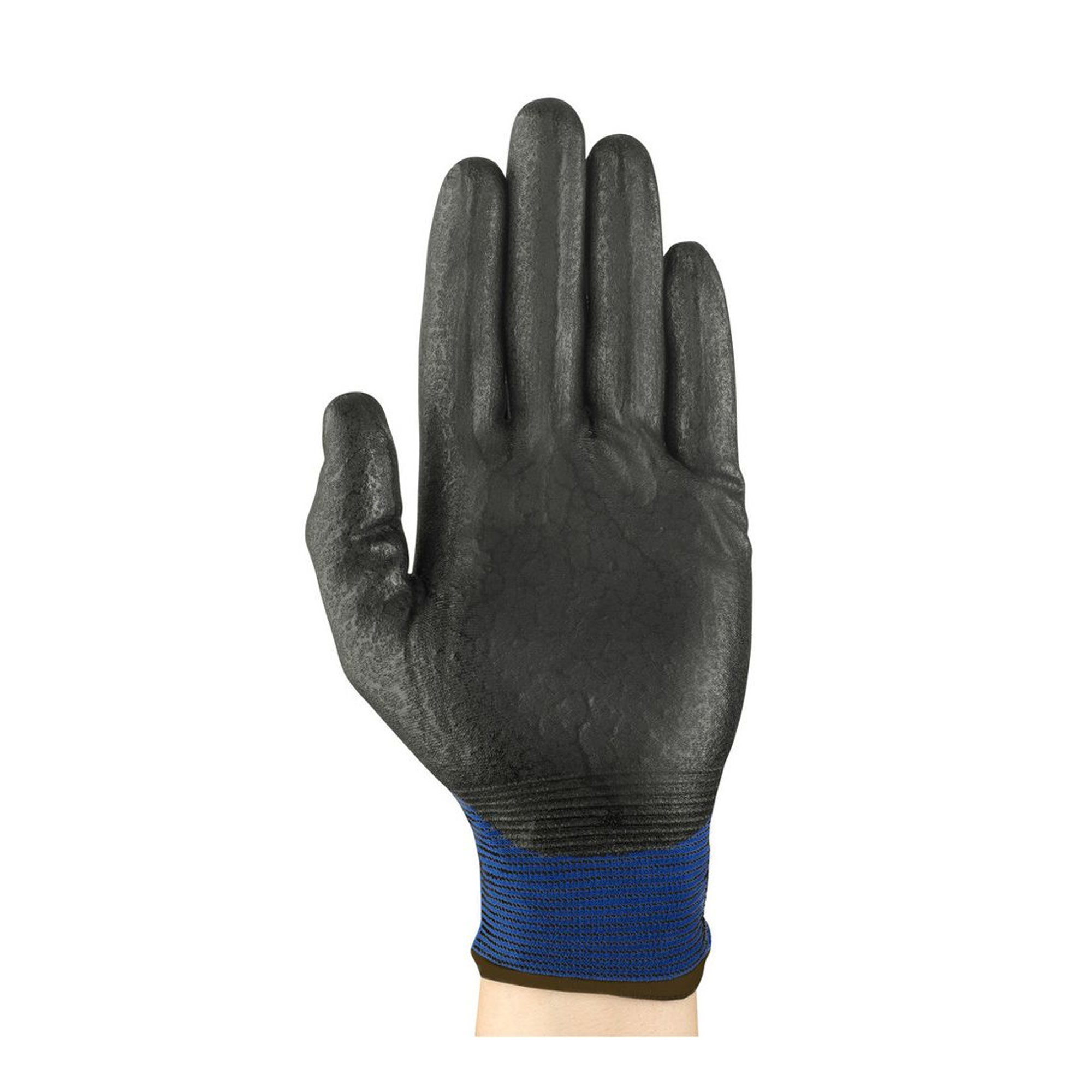 Ansell HyFlex 11-816 Mehrzweckhandschuhe mit Nitril-Beschichtung blau/schwarz, VE 12 Paar